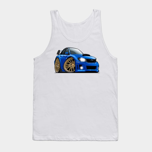 Subaru Impreza WRX STI GR Widebody Tank Top by killustrator